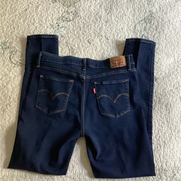 Levi’s Shaping Skinny Women's Dark Blue Jeans - Picture 2 of 3